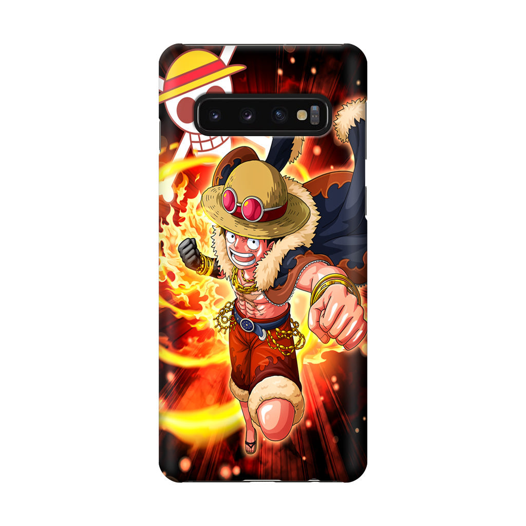 Luffy Red Hawk Punch Galaxy S10 Case