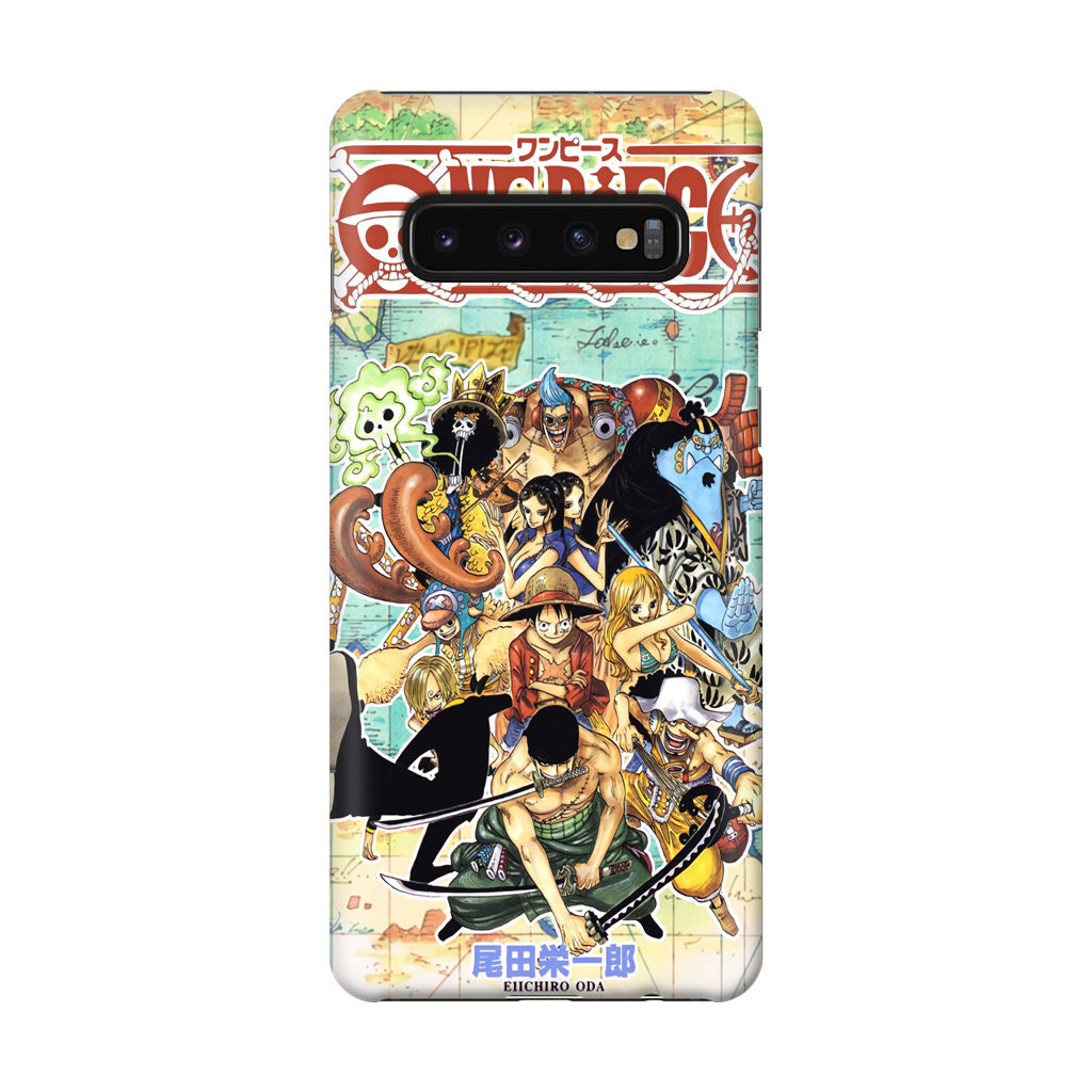 One Piece Comic Straw Hat Pirate Galaxy S10 Case