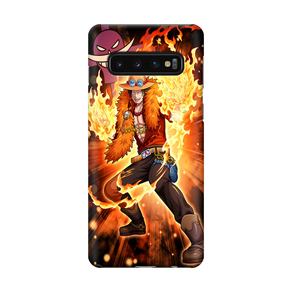 Portgas D Ace Fire Power Galaxy S10 Case