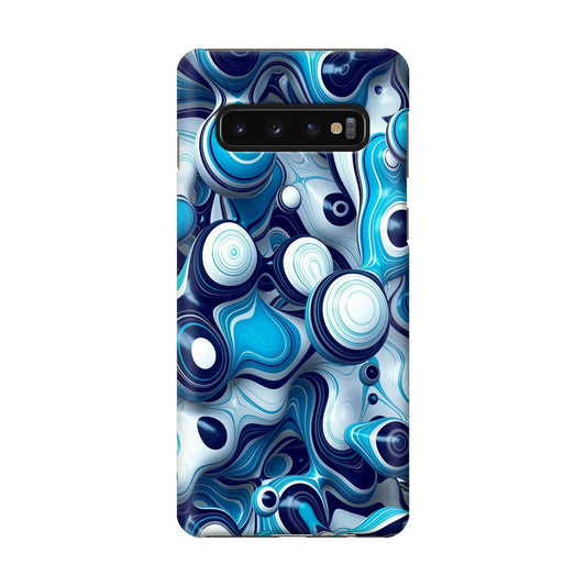 Abstract Art All Blue Galaxy S10 Case