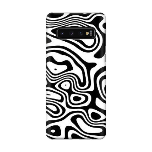 Abstract Black and White Background Galaxy S10 Case