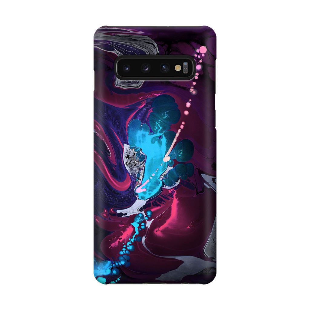 Abstract Purple Blue Art Galaxy S10 Case