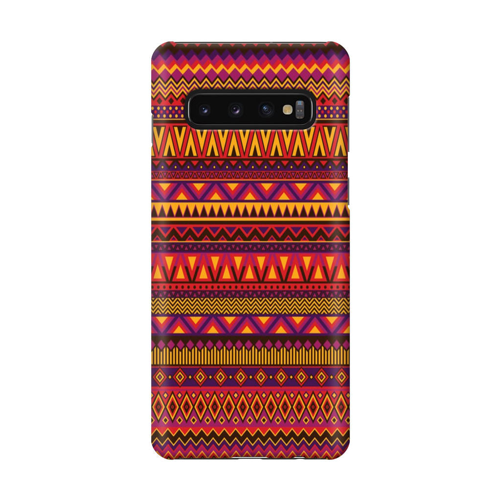 African Aztec Pattern Galaxy S10 Plus Case