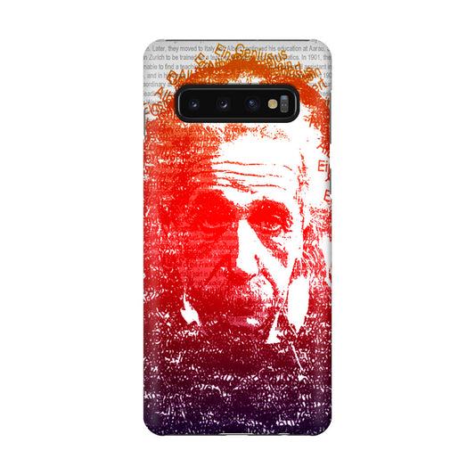 Albert Einstein Art Galaxy S10 Case