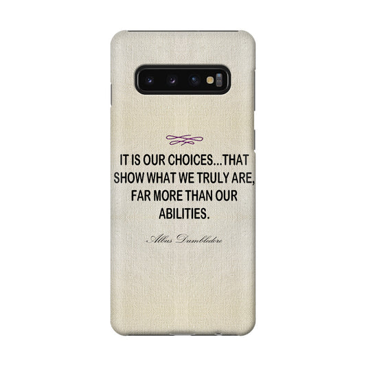 Albus Dumbledore Quote Galaxy S10 Plus Case