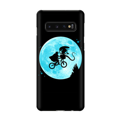 Alien Bike to the Moon Galaxy S10 Case