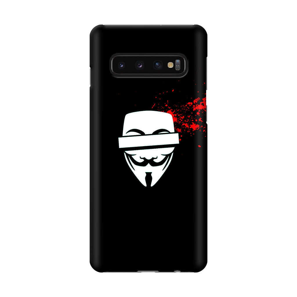 Anonymous Blood Splashes Galaxy S10 Case