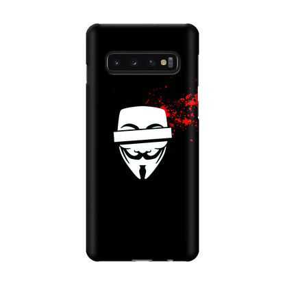 Anonymous Blood Splashes Galaxy S10 Case