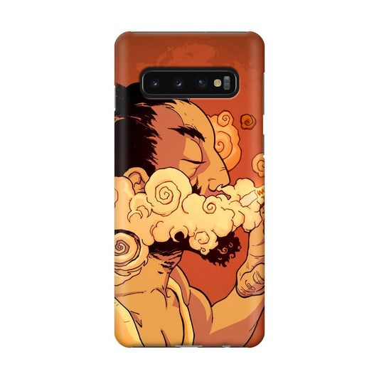 Artistic Psychedelic Smoke Galaxy S10 Case