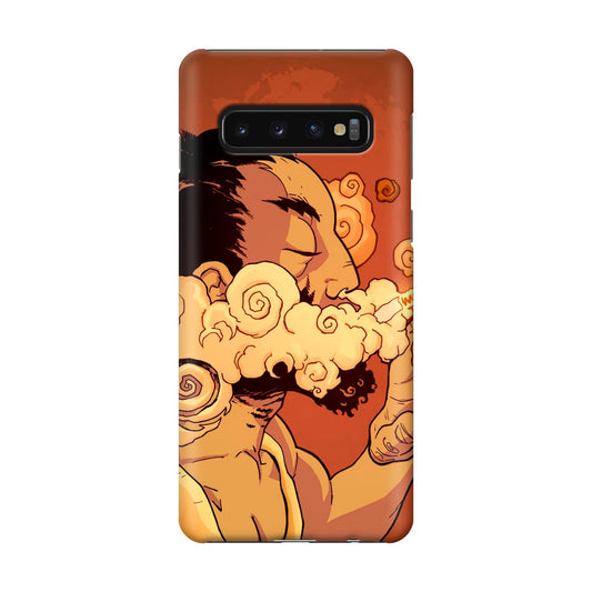 Artistic Psychedelic Smoke Galaxy S10 Plus Case