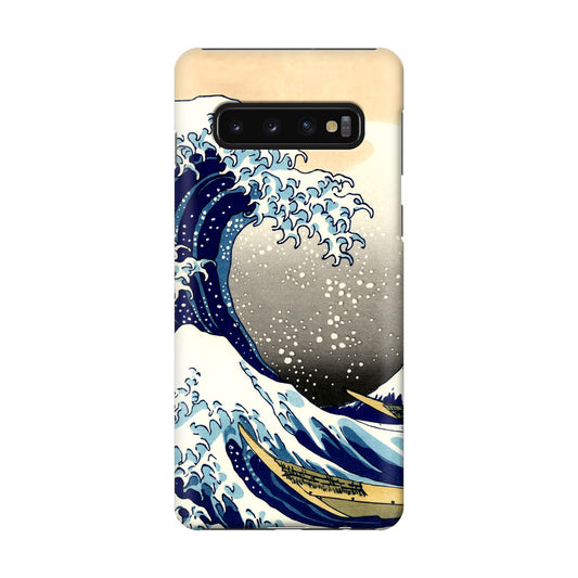 Artistic the Great Wave off Kanagawa Galaxy S10 Case