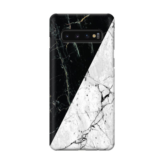B&W Marble Galaxy S10 Case