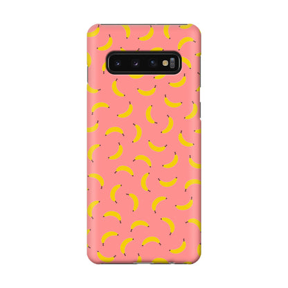 Bananas Fruit Pattern Pink Galaxy S10 Case