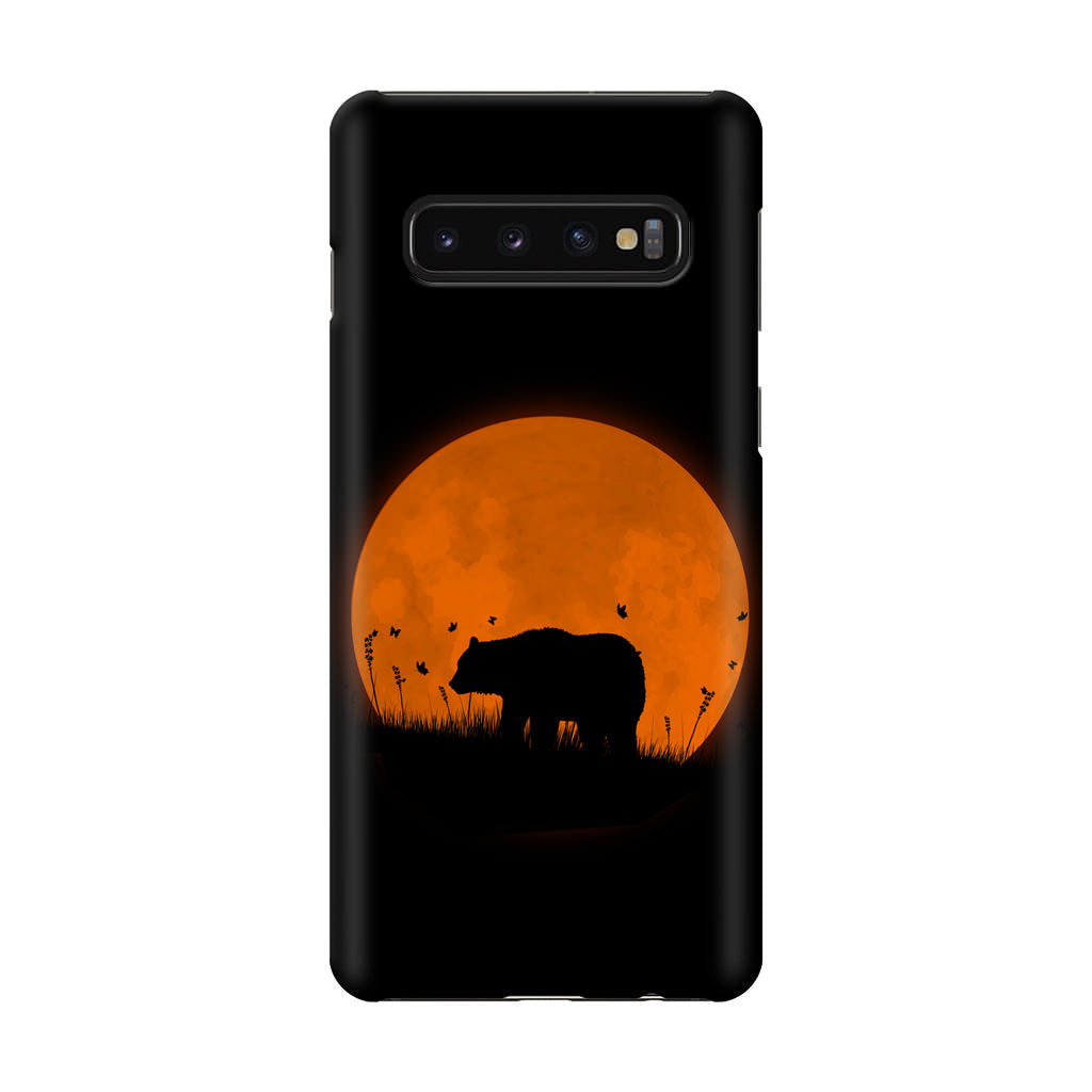 Bear Silhouette Galaxy S10 Case