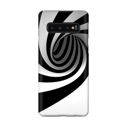 Black and White Twist Galaxy S10 Case