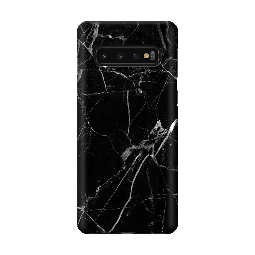 Black Marble Galaxy S10 Case