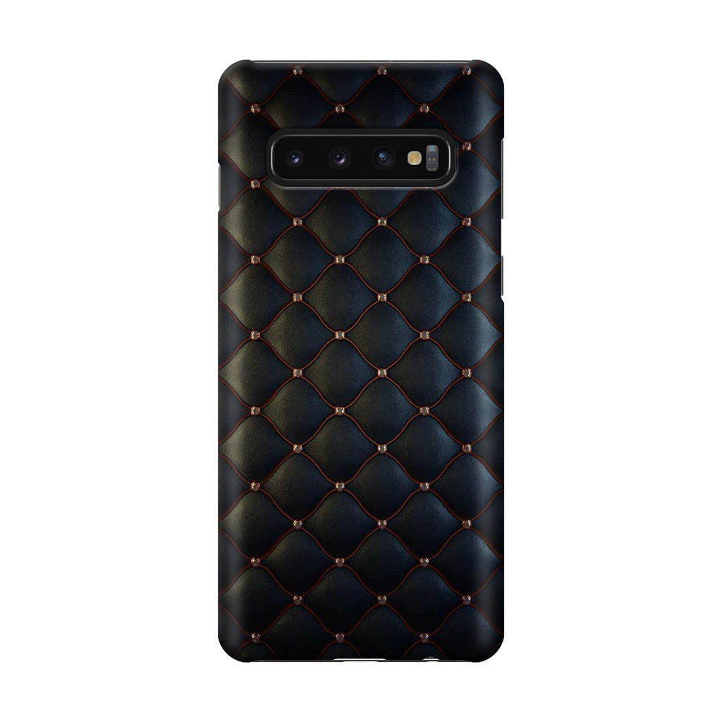 Black Royal Pattern Galaxy S10 Case