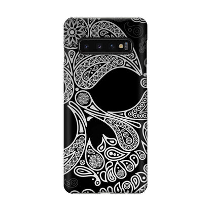 Black Skull Galaxy S10 Case