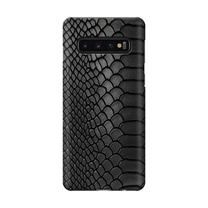 Black Snake Skin Texture Galaxy S10 Case