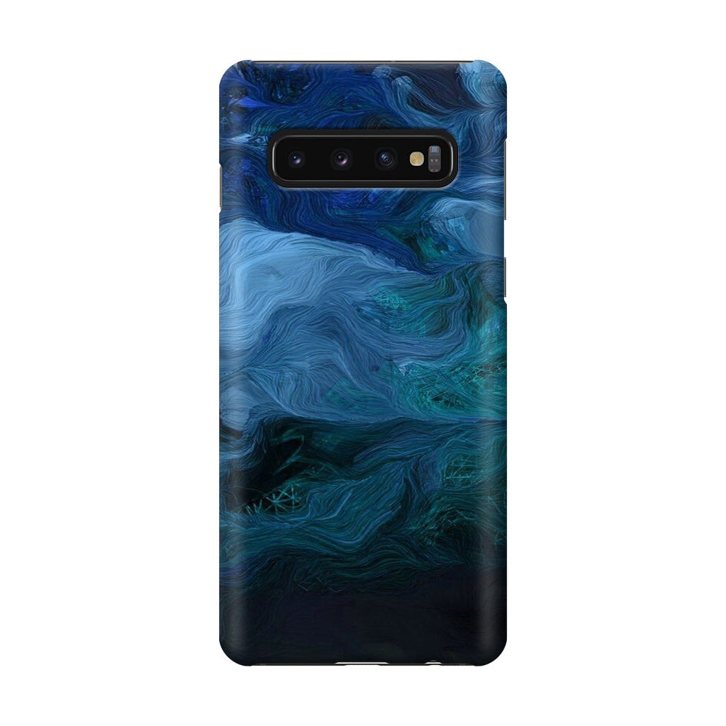 Blue Abstract Art Galaxy S10 Case