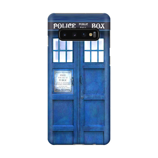 Blue Police Call Box Galaxy S10 Case