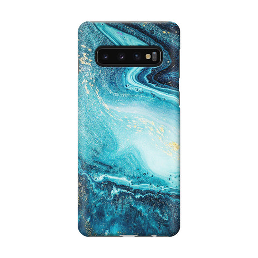 Blue Water Glitter Galaxy S10 Case