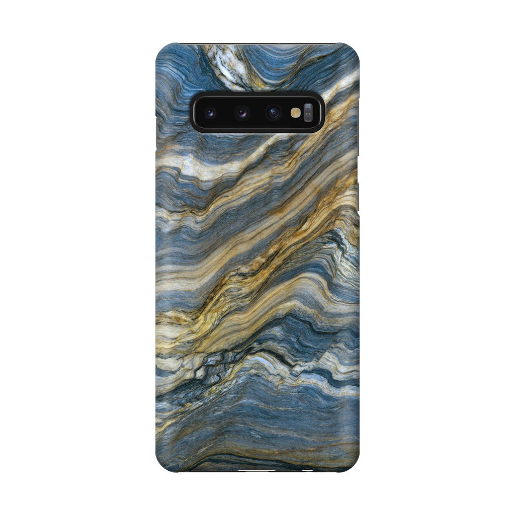 Blue Wave Marble Galaxy S10 Case