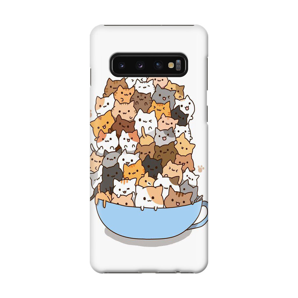 Cats on A Bowl Galaxy S10 Case