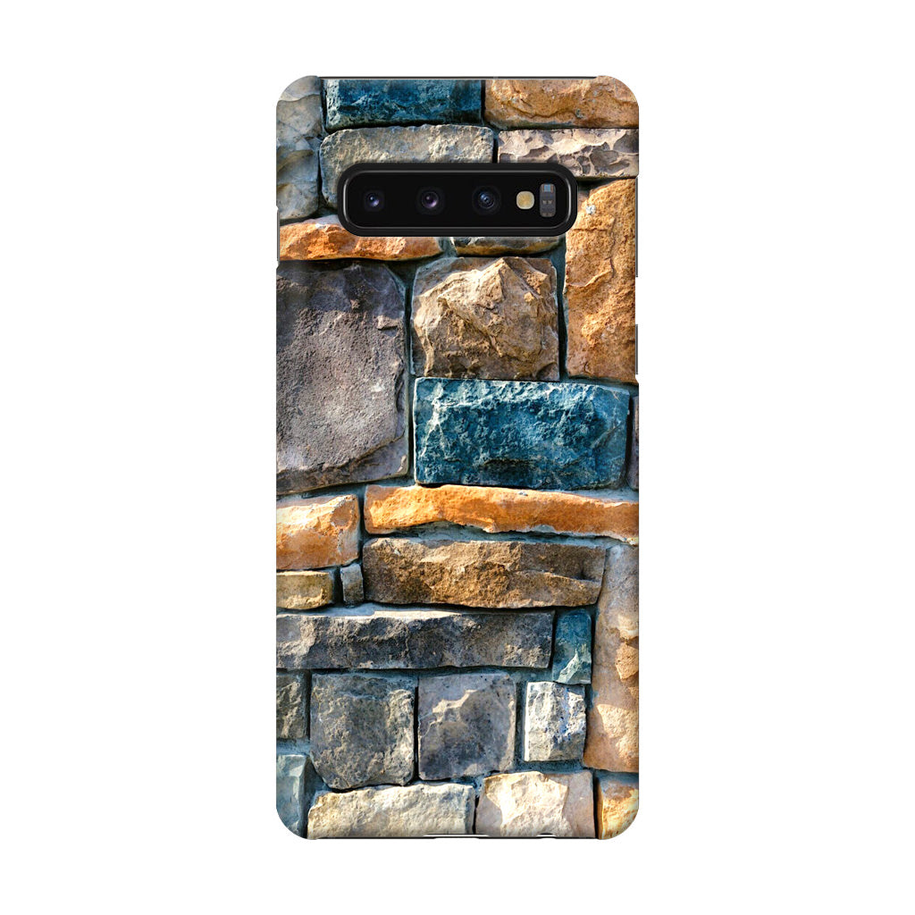 Colored Stone Piles Galaxy S10 Case