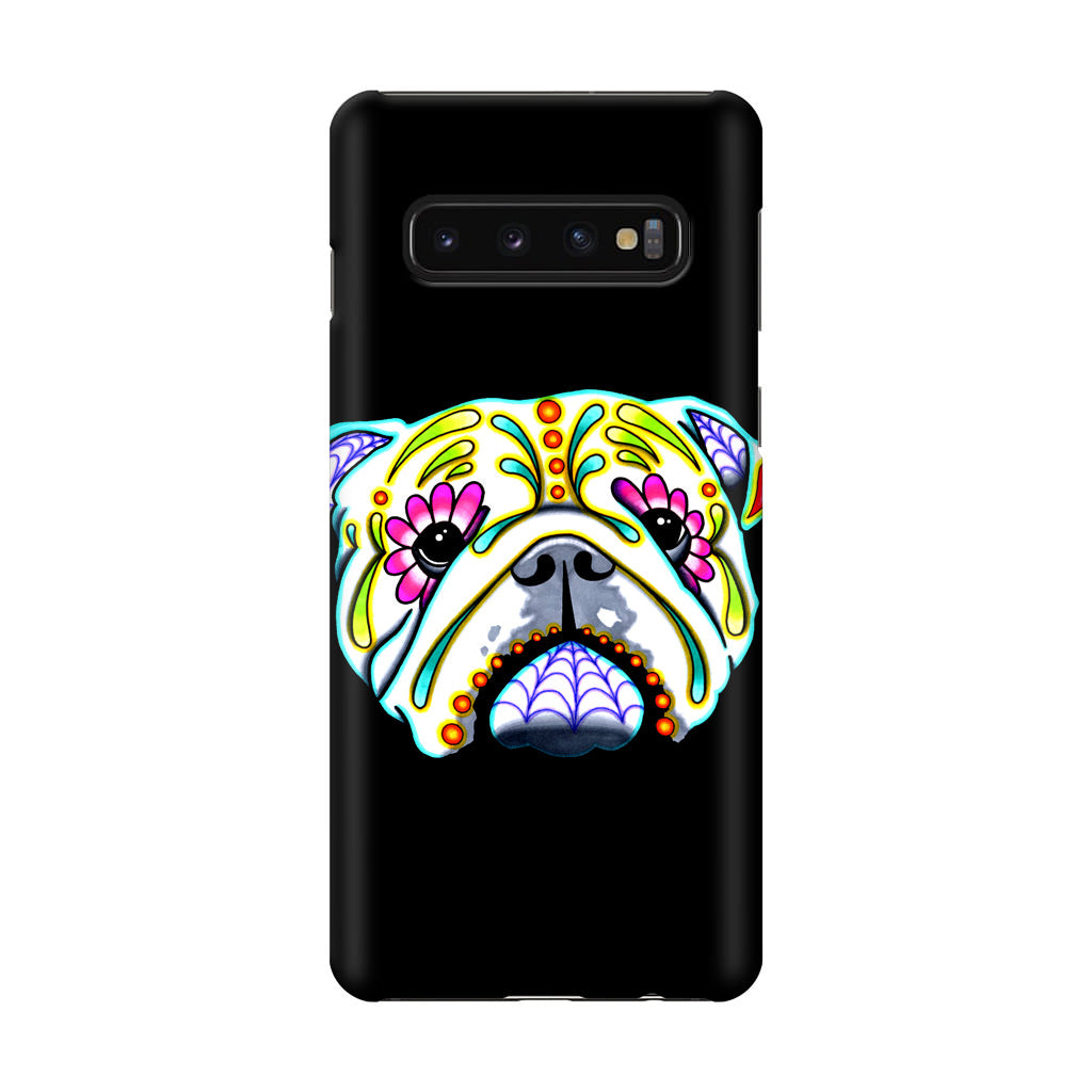 Colorful Bulldog Art Galaxy S10 Case