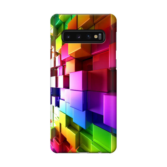 Colorful Cubes Galaxy S10 Case