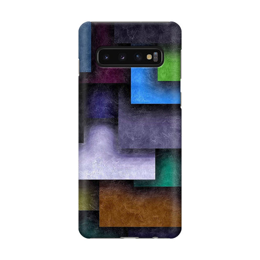 Colorful Rectangel Art Galaxy S10 Case