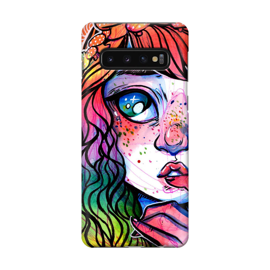 Eyes And Braids Galaxy S10 Case