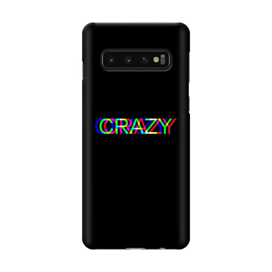 Glitch Crazy Galaxy S10 Case