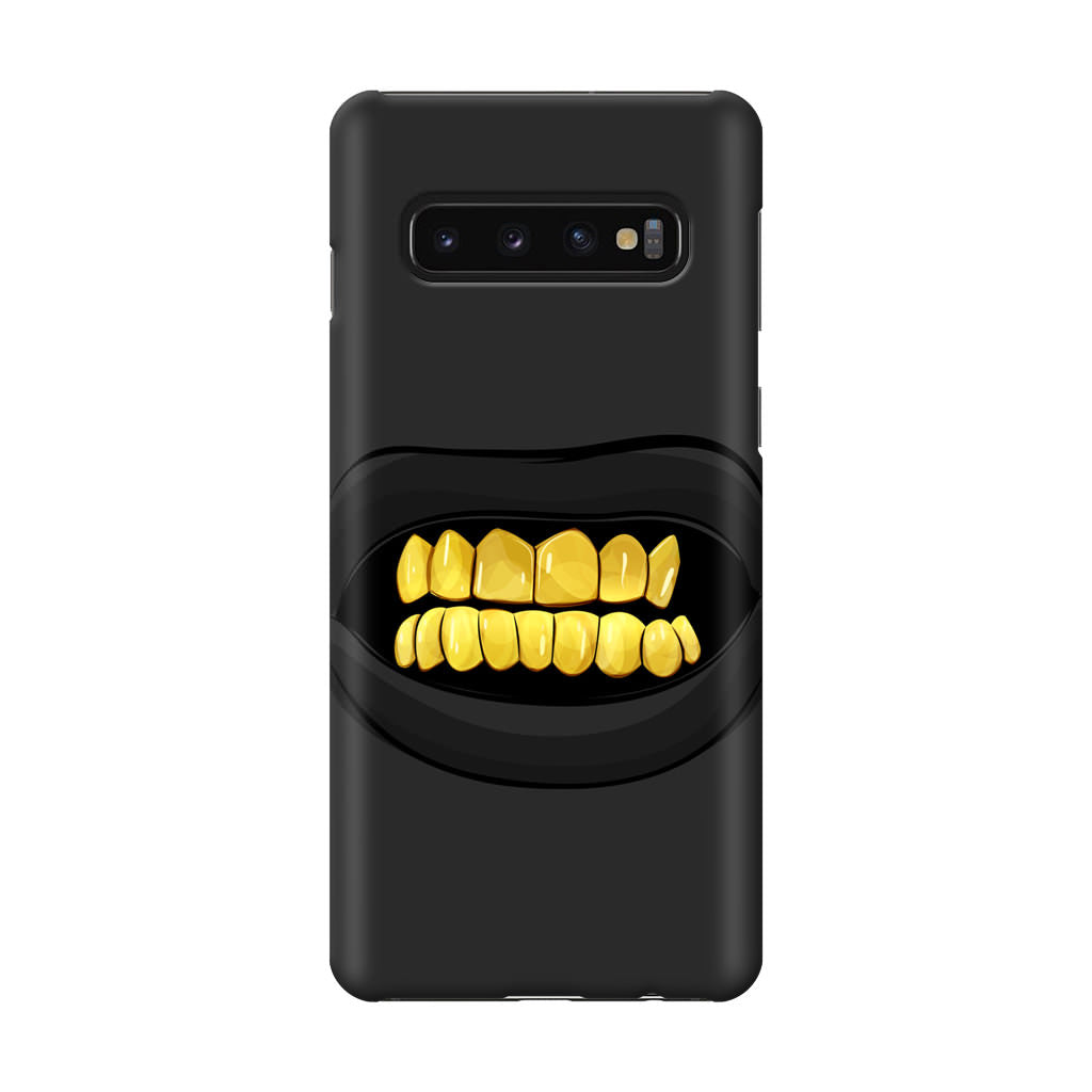 Gold Grillz Galaxy S10 Case