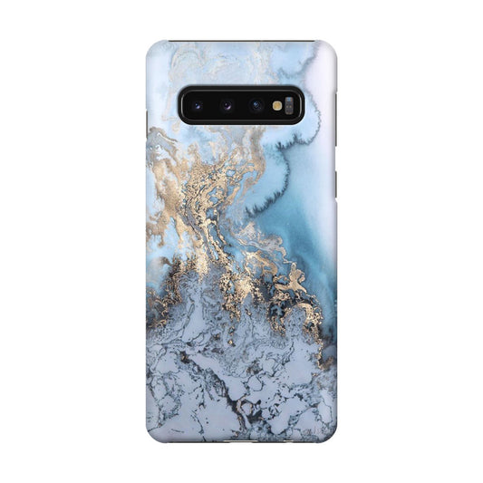 Golden Azure Marble Galaxy S10 Case