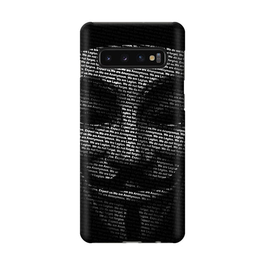 Guy Fawkes Mask Anonymous Galaxy S10 Case