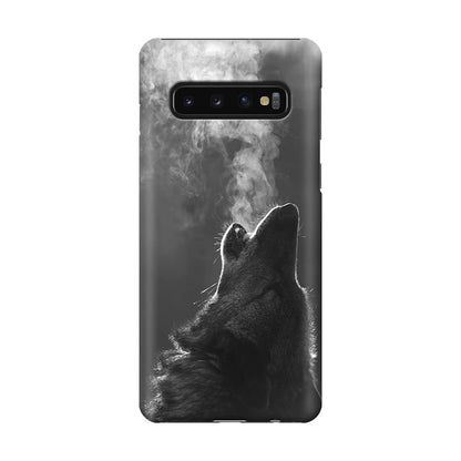 Howling Wolves Black and White Galaxy S10 Case