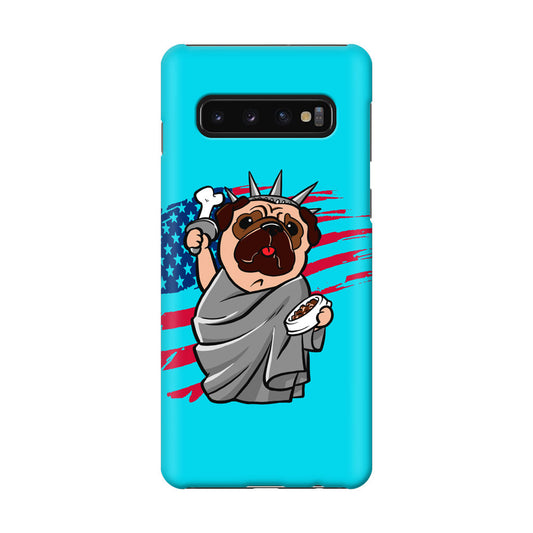 Independence Day Pug Galaxy S10 Case