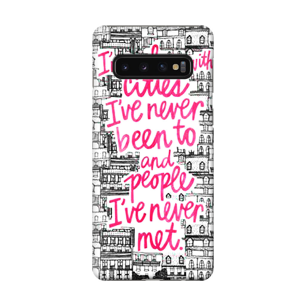 John Green Quotes I'm in Love With Cities Galaxy S10 Case