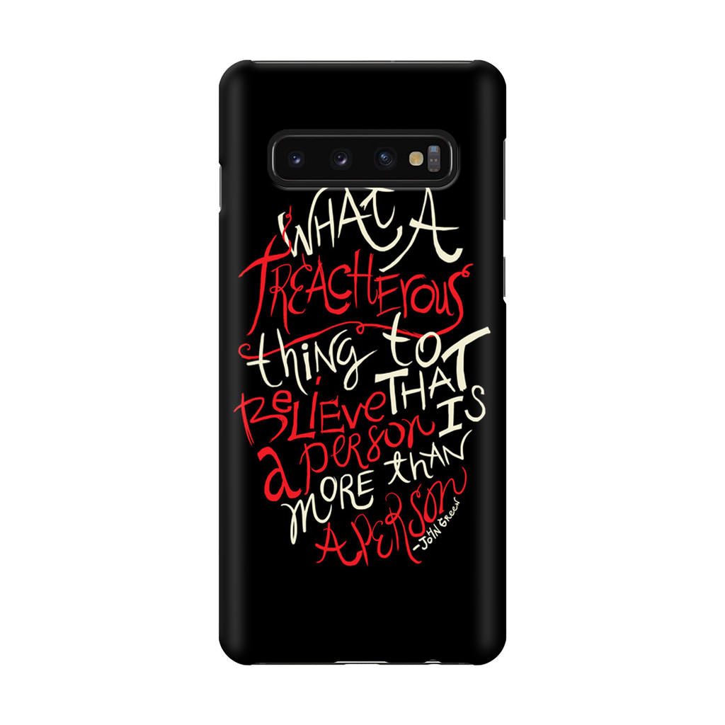 John Green Quotes More Than A Person Galaxy S10 Case