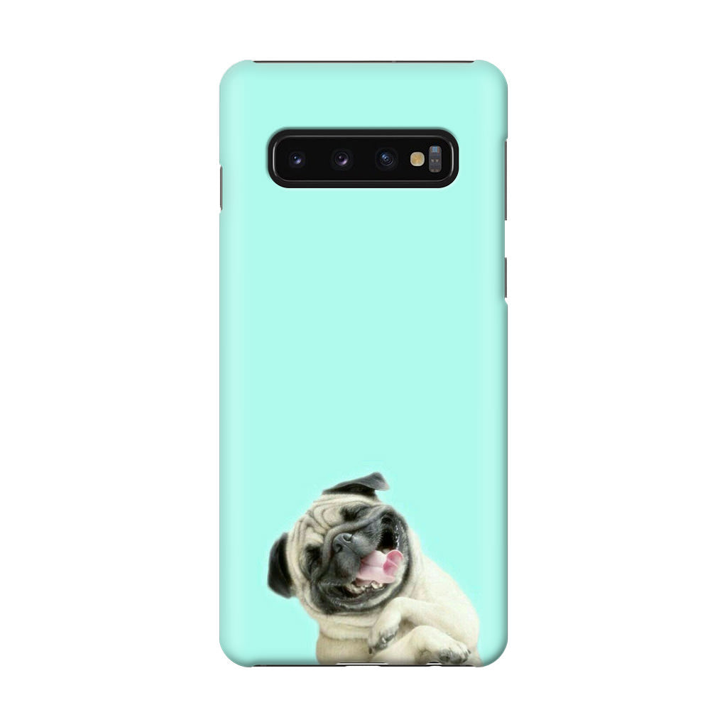 Laughing Pug Galaxy S10 Case