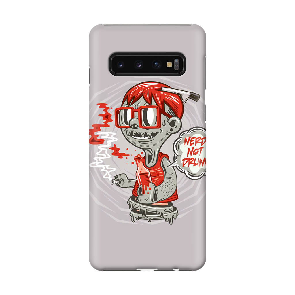 Nerd Not Drunk Zombie Galaxy S10 Case