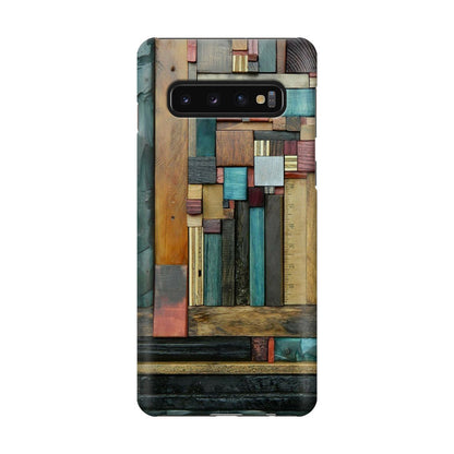 Painted Abstract Wood Sculptures Galaxy S10 Case