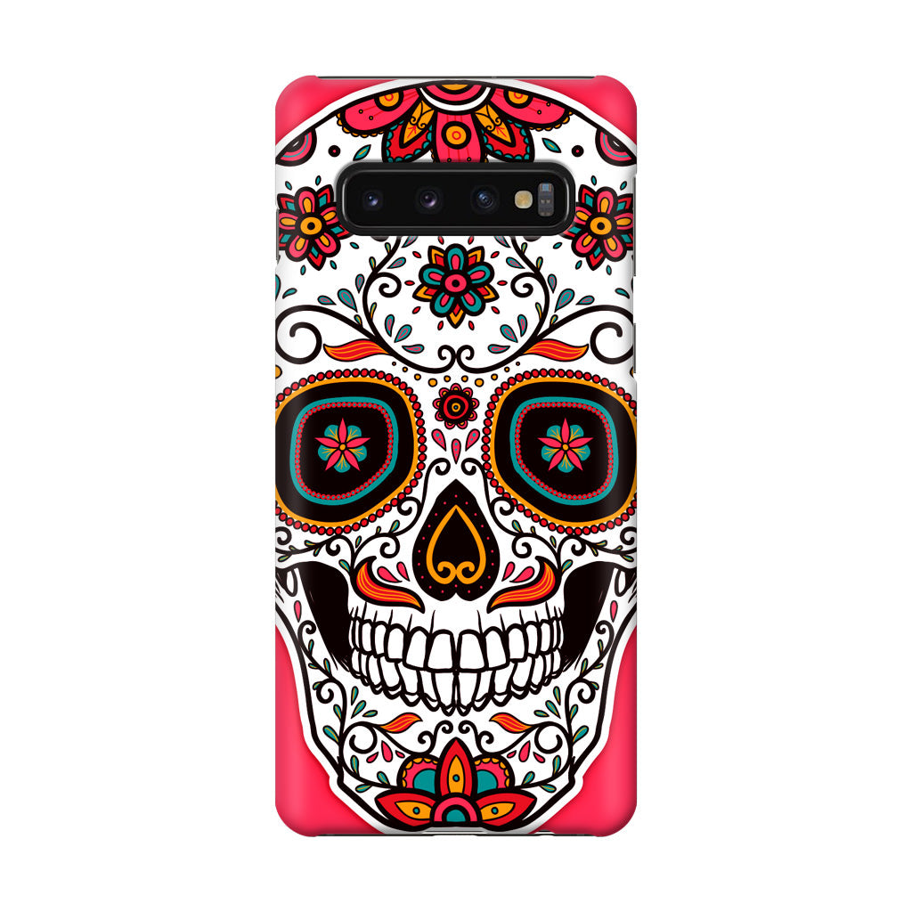 Pink Sugar Skull Galaxy S10 Case