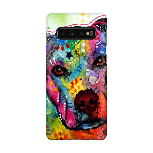 Pitbull Love Painting Galaxy S10 Case