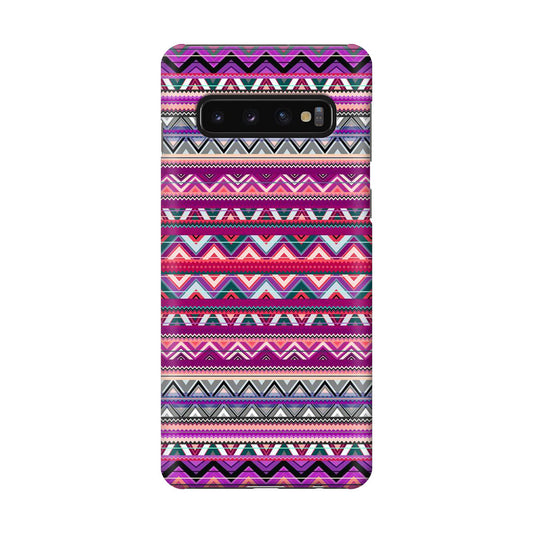 Purple Aztec Art Galaxy S10 Case