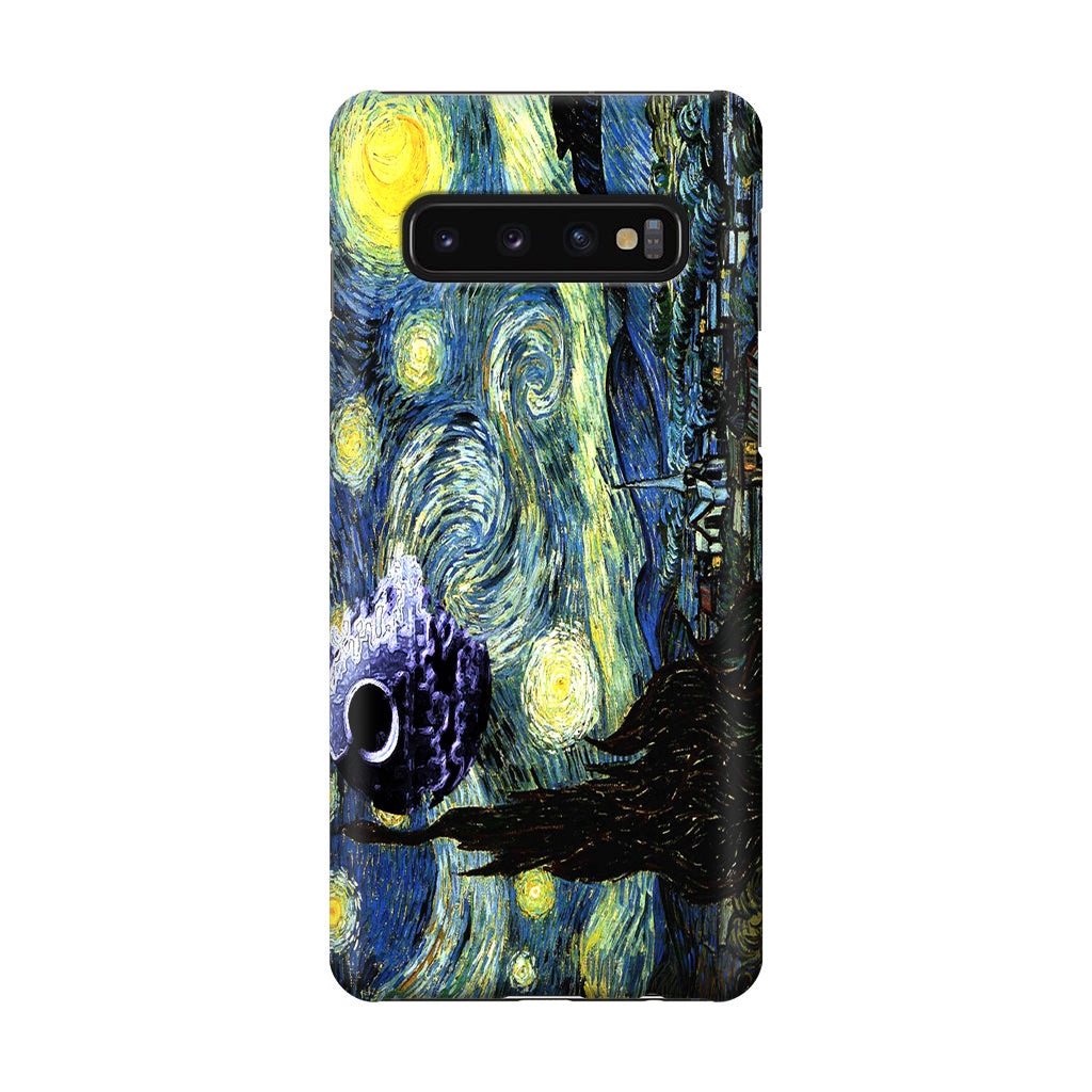 Skellington on a Starry Night Galaxy S10 Case