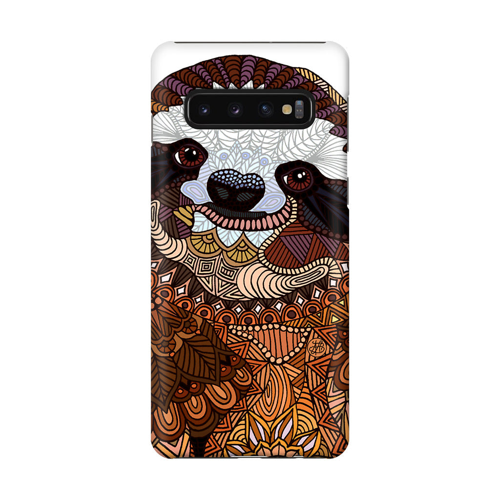 Sloth Ethnic Pattern Galaxy S10 Case