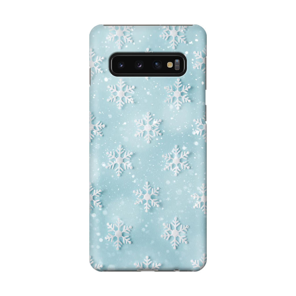 Snowflakes Pattern Galaxy S10 Case